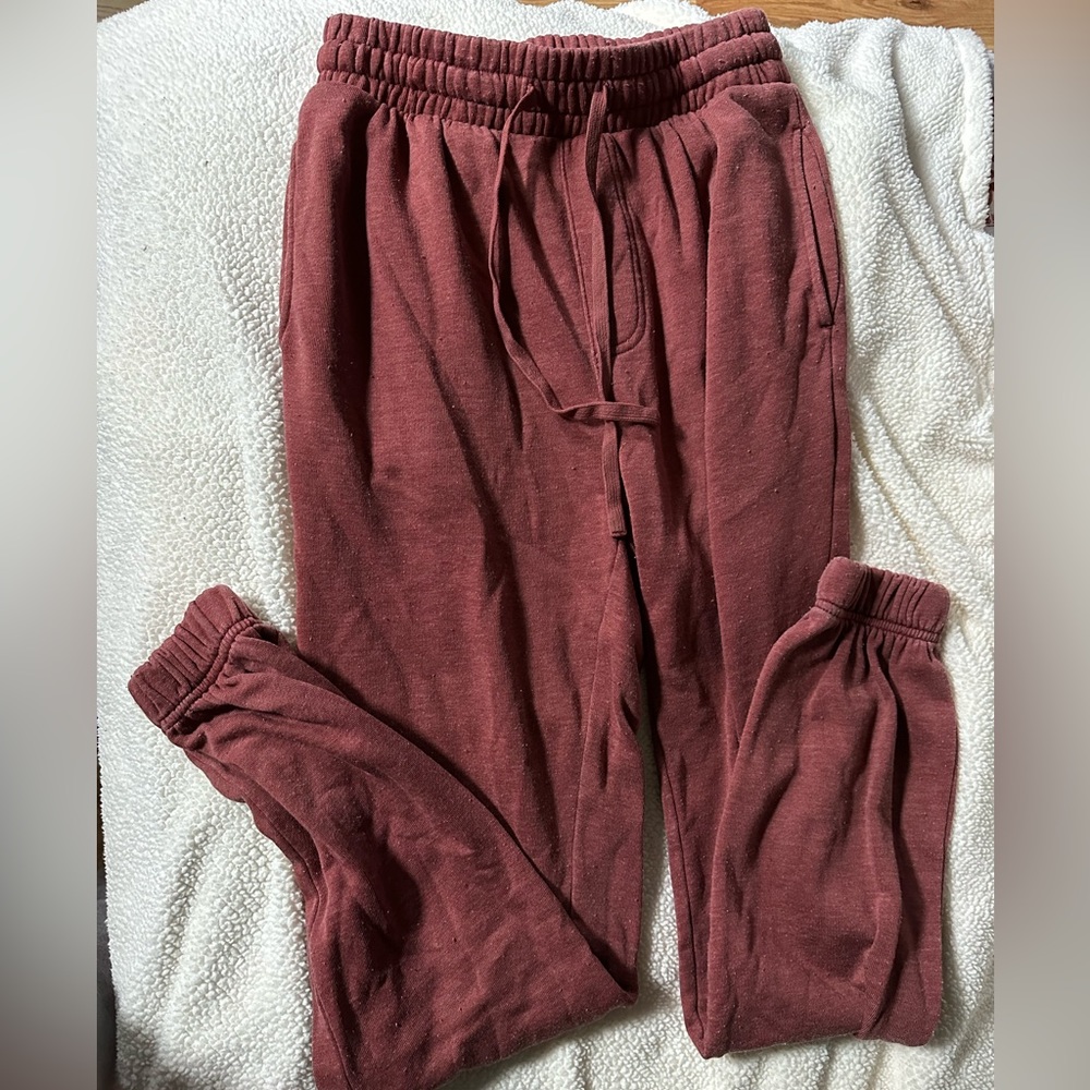 Pink sweatpant joggers